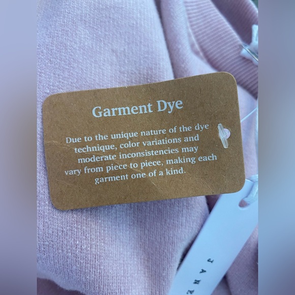 NWT Jane + Delancey Relaxed Short Sleeve Mineral Wash Pink Pullover 1X - Picture 5 of 8